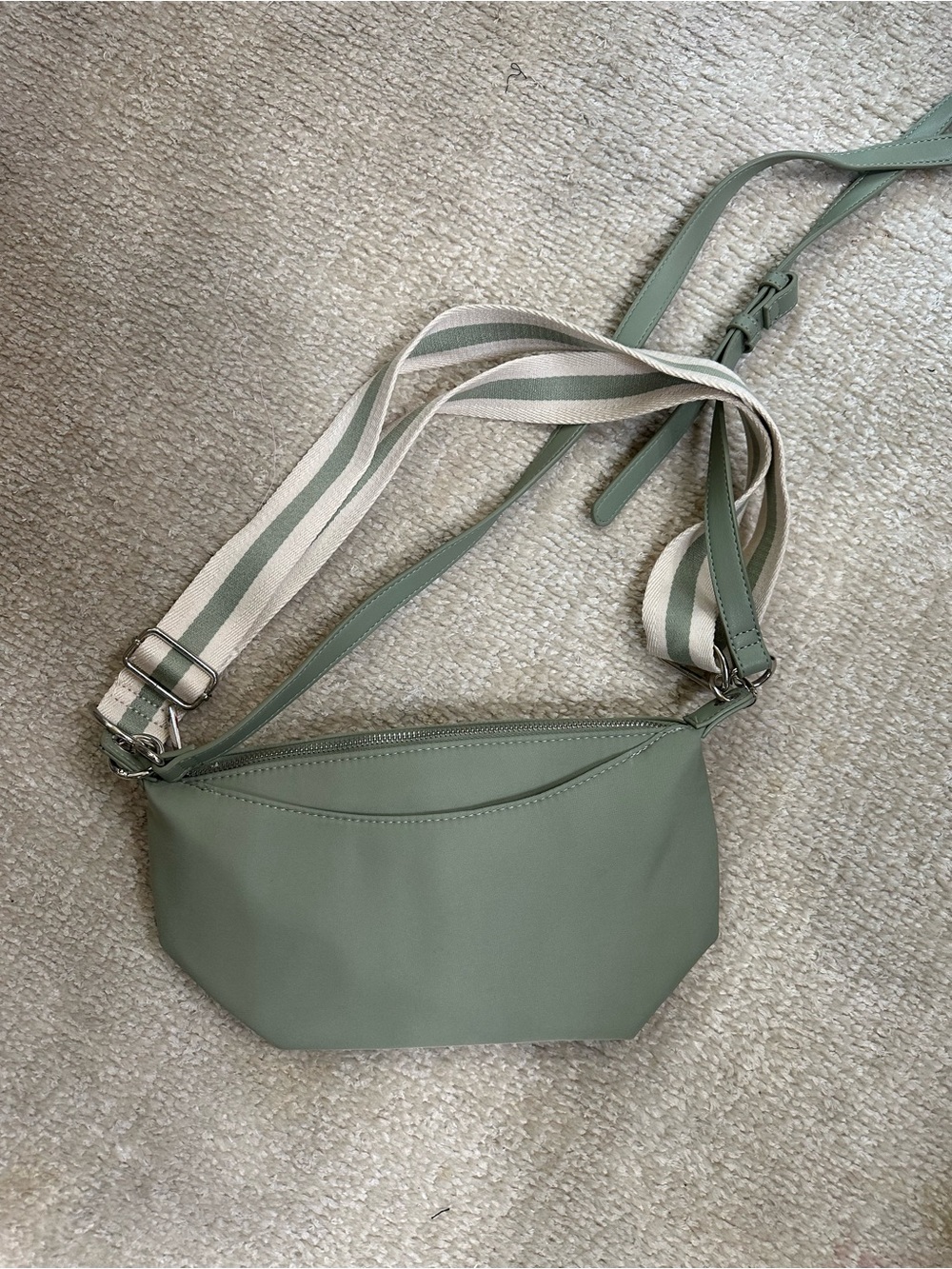 Walmart Crossbody Bag with Striped Adjustable Strap
